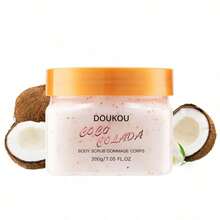 Coconut Body Scrub, Sea Salt Exfoliating Body Scrub, With Coconut, Collagen, Hyaluronic Acid, Retinol, Niacinamide, Shea Sugar Exfoliating Hydrating, Gentle Skincare, Birthday, Valentine's Day Gift, Christmas Stuffers, New Years Gift, 7.05oz - 椰子 - 查看 6