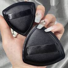 2Pcs Super Soft Dry And Wet Dual-Purpose Blush Foundation Liquid Makeup Cushion Triangular Sponge - Multicolor - View 3