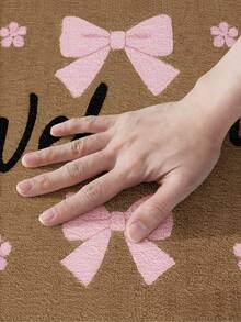 DAJIANG Thảm trang trí nơ, thảm len kiểu dáng dễ thương dành cho bé gái, phù hợp cho phòng tắm, nhà bếp, ngoài trời, trong nhà, hành lang, phòng ngủ, phòng khách, cạnh giường, có thể giặt máy, dễ vệ sinh, đế chống trượt, phù hợp trang trí phòng ngủ mùa đông, trang trí ngày lễ tình nhân, phụ kiện phòng tắm thiết yếu, bộ trang trí phòng, thảm trang trí ngoài trời. - Hồng - Xem 8