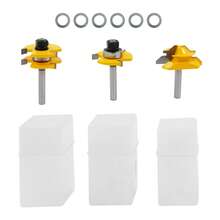 SENDERPICK 3-Piece 45 Degree Mitre Cutter Groove And Groove Cutter Set Disc Groove Cutter Wood Cutter - 45 Degree Mitre Cutters - View 1