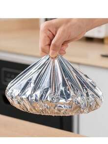 10/20/30/40/50pcs Aluminum Foil Insulation Covers For Kitchen & Dining Table - Reusable, Heat Retention Food Wraps For Picnics, Camping & Home Use, Camping Food Warmer Cover|Reusable Food Wrap - Multicolor - View 10