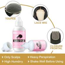 4pcs Wig Installing Kit- 60ml Melting Spray,38ml Lace Glue,30ml Lace Glue Remover And Lace Band - 4pcs假髮 - 查看 5