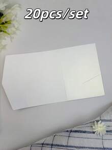 Bộ 20/25 phong bì thiệp mời cưới kiểu gấp ba, thiết kế tối giản, phù hợp cho lễ đính hôn, đám cưới, kỷ niệm 15 năm, lễ rửa tội, v.v., có thể tự làm thiệp mời, kích thước 5*7 inch, nhiều màu sắc để lựa chọn, chỉ bao bì, không kèm thiệp hoặc tem. - Xanh ngọc trai - Xem 21