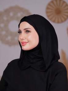 1件装女士纯色拉法帽滑雪面罩颈部保暖弹性头带头巾，透气舒适弹力宽边吸汗防滑多功能运动头饰，简约时尚围巾，帽子和配套头带合二为一 - 多色 - 查看 20