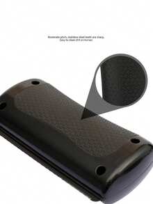 1把宠物美容刷 - 狗狗脱毛稀疏工具，去毛清洁梳 - 彩色 - 查看 6