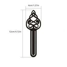 10pcs Modern Hollow Metal Bookmarks, Islamic Bookmarks, Bookmarks, Arabic Calligraphy Art, Metal Material - Multicolor - View 3