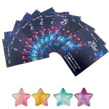1/3/5 Sets Inspirational Gift Set With Stars Inspirational Cards - "You Are A Star Continues To Shine" , Lucky Card Inspirational Inspirational Gift, Lucky Charm Souvenir Family And Friends Gift, Perfect Gift For The Holiday - Multicolor - View 7
