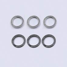 2pcs/4pcs/6pcs Thick Handmade Rhinestone Spring Rings, Keychain, Car Key Holder, Bag Accessories, 1-Inch Large Zinc Alloy Spring Rings, Open Rings DIY Keychain, Car Key Pendant - Multicolor - View 18