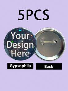 1/3/5/10/30/50/100个定制文字生日徽章、定制照片徽章、个性化照片徽章、宠物纪念照片徽章、个性化胸针、定制毕业徽章、逝去亲人纪念徽章 - 彩色 - 查看 35