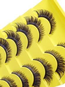 10对新款卡通狐狸斜角假睫毛，欧美风全条假睫毛 - 濃密款 - 查看 6