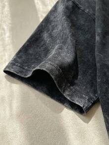 Ron Jons Surf Shop Toyotas NASCARS Racing Graphic Tee Acid Washed Cotton Shirt Unisex Couple Matching Boyfriend Style Ultimate Surf Cruiser Text Stock Car Print Retro 90s Aesthetic Summer Outfits Graphic Tees Men Oversized T Shirt - Black - View 6