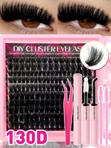400/402/150PC Fluffy Lash Clusters Kit - Thick Cluster Eyelash Extensions, Faux Mink Individual Lashes, D Curl DIY At Home, Manga Cluster Eyelash Extensions, Mink Strips Lashes Thick & Fluffy! #NaturalLook #MegaVolume #DiyLash #AtHomeBeauty #BeginnerFriendly #FalseEyelashes #EyeLashClusters #IndividualEyelashes #Lashes #FakeLashes" - Multicolor - View 13
