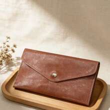 1pc Unisex Long Wallet, Fashion Minimalist Large Capacity Card Holder Coin Purse, Slim Simplified Wallet - Multicolor - View 7