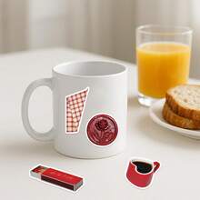 50pcs Red Stickers, Cherry Aesthetic Stickers, Y2K Stickers, Y2K Downtown Stickers, Y2K Gifts, Retro Stickers, 90s Stickers, Valentine's Day Stickers, Waterproof Vinyl Stickers For Envelopes, Water Bottles, Computers, Laptops, Phones, Luggage, Notebooks, Fridges - F - View 4