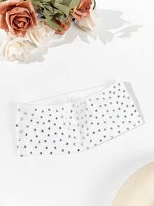 5条装女士休闲柔软吸水水钻针织罗纹运动发带，适合室内健身、户外运动、服装搭配、装饰，百搭时尚发饰，女士发带夏季穿搭 - 彩色 - 查看 13