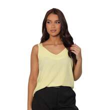 Elegant Women's Tank Top With Wide Straps. - MÀU VÀNG TRƠN - Xem 1