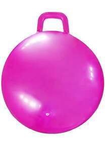 1pc 45cm Width Extra Large Bouncy Ball With Handle - Made Of Special Thick PVC Material, Suitable For Backyard Workout, Birthday Party, Family Interaction And Relaxation! Party Game, Fun Fitness Accessory, Giant Bouncy Ball, Reinforced Handle, Adult Bouncy Ball, Fitness Ball, Outdoor Leisure, Home Activity - Multicolor - View 13