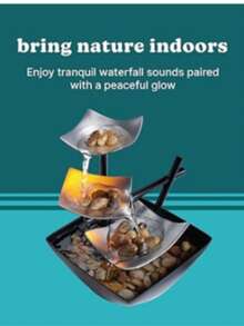 HoMedics WFL-SLVS Envirascape plateado Suspensión para iluminado Relajación fuente - 1PC - Ver 3