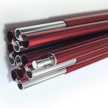 1根11毫米铝合金帐篷杆替换件，长度可选512厘米、520厘米、584厘米，适用于露营帐篷，帐篷支撑杆 - 彩色 - 查看 3