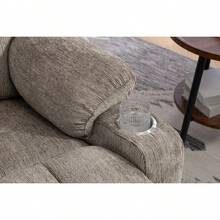 Recliner Parts - Light Brown + Velvet + Bedroom - View 5