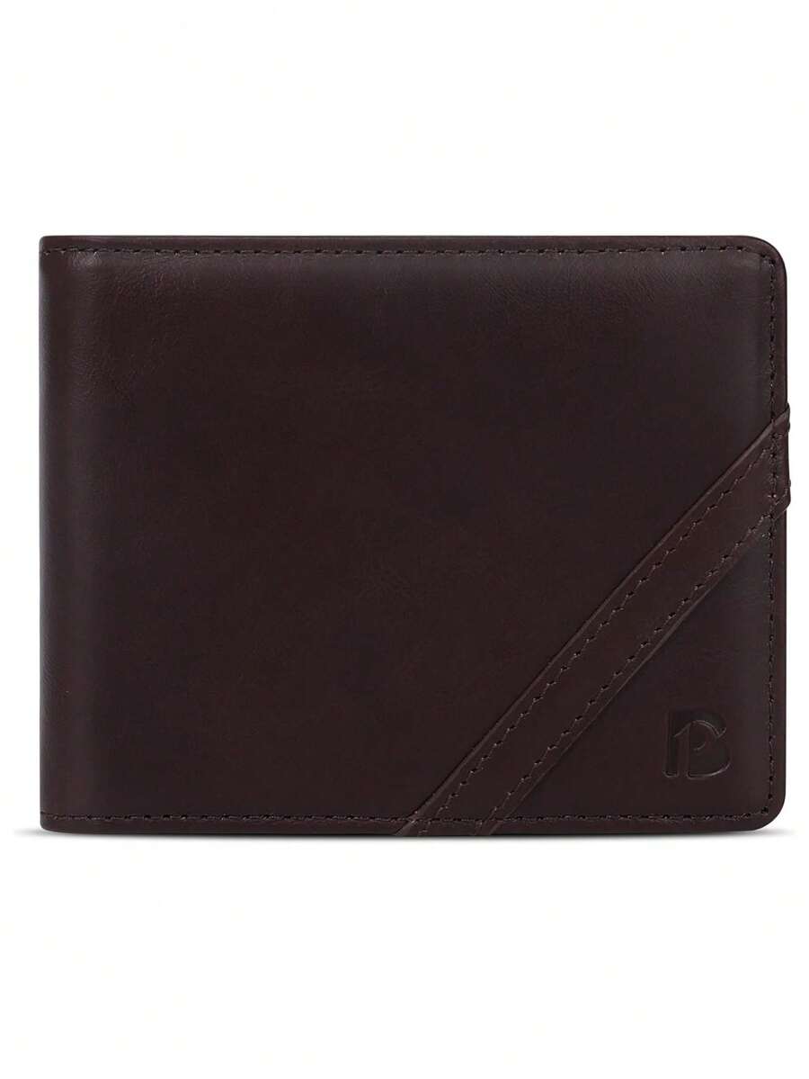 Pomelo Best Minimalist Wallet For Men, Men Bifold Wallet Card Holder Wallet With RFID Blocking And Coin Pocket Real Leather - Multicolor - View 1