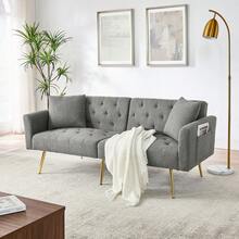 Sofa Bed Mattress - Gray + Teddy - View 7