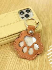 2/5件装皮革宠物毛发收集钥匙扣，创意宠物毛发收纳吊坠，可爱猫狗毛发包挂饰 - 彩色 - 查看 5