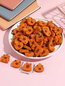 30pcs Mini Animal Erasers, Puffer Fish Erasers - Various Cute Cartoon Animals And Unique Designs, Suitable For School Classroom, Office Supplies, School Prizes, Back To School, School Essentials, Stationery, Art Supplies - Multicolor - View 2