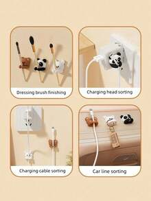 Bộ 1/3 móc treo cáp đa năng dễ thương, móc và kẹp tiện dụng phù hợp để cố định cáp chuột/tai nghe/dây cáp, sắp xếp đồ đạc trên bàn và ngăn kéo mà không cần đinh, quản lý cáp, dụng cụ sắp xếp bàn làm việc văn phòng, móc treo tối giản, dụng cụ sắp xếp nhỏ gọn, kẹp bền, bề mặt nhẵn, dụng cụ sắp xếp tai nghe, cố định cáp, nhân viên văn phòng, trang trí không gian làm việc, móc treo tiện dụng. - nhiều màu - Xem 9