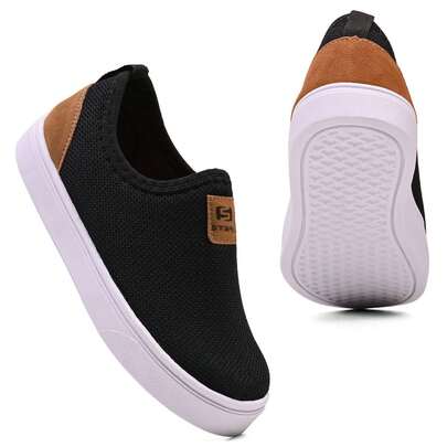 Tênis infantil casual menino menina Tênis Masculino Slip On Conforto Extremo Super Leve Antiderrapante Lifestyle Casual Marrom – Modelo Sem Cadarço com Tecido Respirável em Mesh Premium, Solado Emborrachado Ultra Flexível, Palmilha Macia de Alta Absorção de Impacto, Acabamento Reforçado para Uso Diário, Ideal para Trabalhar, Caminhar, Estudar e Dirigir – Design Moderno com Etiqueta Frontal STARK, Encaixe Anatômico que Facilita Calçar, Conforto Prolongado para Quem Passa Muitas Horas em Pé, Estilo Versátil que Combina com Jeans, Bermuda e Calça Casual, Excelente Para Rotina Intensa – Calçado Durável, Resistente e Estável