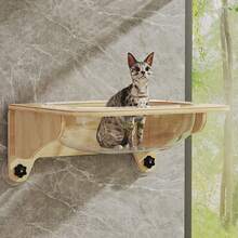 Suction Cup Space Capsule, Cat Hammock, Hanging Nest, Pet Glass Hanging Bed, Wall-Mounted Stable Without Drilling, Cat Aerial Playground, Can Play And Sleep, Suction Cup Space Capsule, Sisal Scratching - one-size - View 5