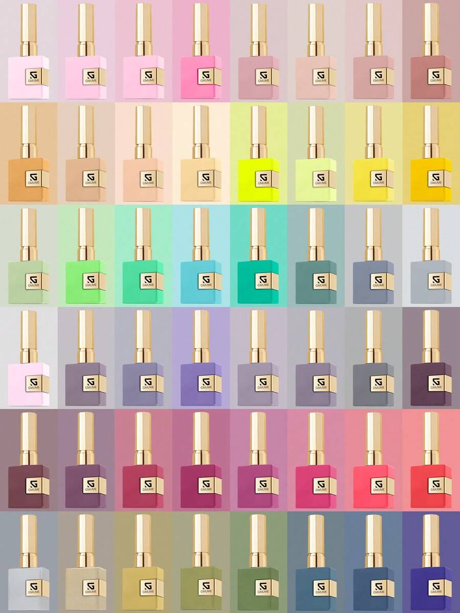 16ml 凝膠指甲油 66色瓶裝對色 浸泡式脫色 UV LED 凝膠指甲油 需 3 步底層與頂層塗層 長效高光裸色粉色亮片霓虹紅美甲 自用沙龍美甲聖誕節情人節禮物 沙龍級品質