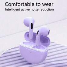 New TWS True Wireless Bluetooth Earbuds With Noise Cancellation, Microphone And Smart Touch Control, Compatible With Smartphones - Multicolor - View 3