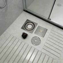 Stainless Steel Floor Drain Cover - High Flow Deodorization, Modern Electroplated Design, Suitable For Bathroom/Balcony/Kitchen, Ideal Choice For Home And Hotel, Perfect Holiday Gift For Bathroom Decor - Golden Classic - View 3
