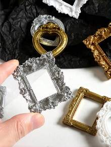 Vintage European Baroque Mini Gold Photo Frame, Nail Art, Jewelry, Decor, DIY Craft Supplies, Photography Props, Figurine Display - Multiple Styles - View 5