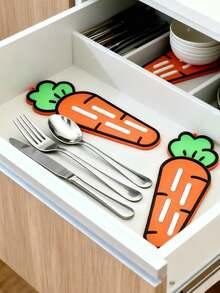 1pc Pot Lid Pad, Spatula Storage Pad, Soft Rubber Countertop Drain Pad, Insulation Pad, Cutting Board Placement Pad, Soap Drain Pad. - Multicolor - View 7