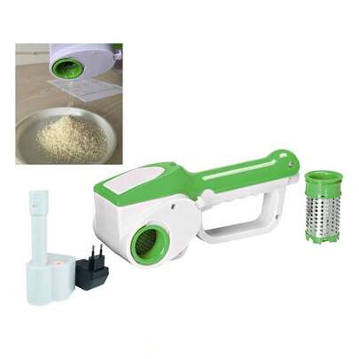 OISE ART STORE Grattugia Elettrica Ricaricabile Doppio Rullo Per Formaggio Cucina Casa Hp8868 -