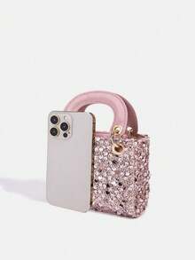 1pc Women's New Fashion Sequin Elegant Handbag, High-End Shoulder Crossbody Bag, Chain Bag, Coin Purse, Wallet, Mother-Daughter Matching Bag, Clutch, Evening Bag, Suitable For Daily Use, Party, Travel, Ideal Gift - Multicolor - View 15