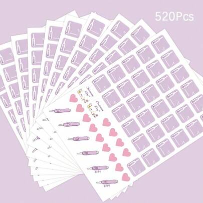 Basal Body Temperature Tracking Stickers, Easily Track Your Temperature And Ovulation Days, With Pregnancy Test Icon To Record Test Dates, Suitable For Party Decorations, Gatherings And Celebration Supplies