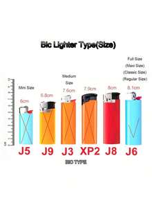 1个金属镂空吉祥花打火机套，适用于BIC J6全尺寸打火机 - 时尚耐用防爆金属打火机套，防风简约复古，经久耐用，理想的礼品之选，金属打火机外壳，按扣闭合，小巧轻便，防滑设计，防爆，适用于打火机和火柴。 - 多款 - 查看 10