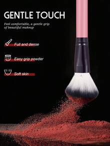 18PCS Makeup Tools Set Including:15PCS Makeup Brush Set+3PCS Makeup Sponges - Multicolor - View 8