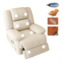 Silla reclinable de roca ergonómica giratoria eléctrica con vibración - Negro - Ver 10