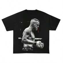 Dustin Poirier Shirt American Professional Fighter The Diamond 90s Retro TShirt Boxing Fans Vintage Graphic Tee.Jpg - màu đen - Xem 1