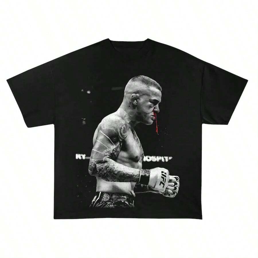 Dustin Poirier Shirt American Professional Fighter The Diamond 90s Retro TShirt Boxing Fans Vintage Graphic Tee.Jpg - màu đen - Xem 1