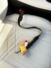 1 pieza Correa de para perro en el auto con cinta reflectante, correa elástica y retráctil para sujetar mascotas en el auto - A - Ver 13