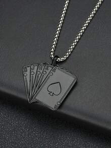 1件 时尚扑克牌吊坠项链 - 撲克牌 - 查看 5