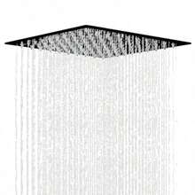 R-SOLVEX Cazal de Duca de a 12 Pulgadas adera Cuadrada para Baño Caza de Duca de Baño adera Acero Inoxidable Acabado Negro SP-50022-3 - 1 - Ver 1