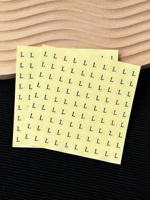 90张/张 防水指甲尺寸数字标签贴纸，指甲板尺寸贴纸，手工指甲尺寸贴纸，字母贴纸，指甲测量工具贴纸 - 彩色 - 查看 11