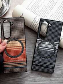 1pc Magnetic Wireless Charging Phone Protective Case, Aesthetic Protection, Unique Pattern, High-Quality Coverage, Foldable Cover, Compatible With Samsung Galaxy Z Fold 7/6/5/4, Full-Coverage Anti-Drop Protective Case Compatible With Samsung Galaxy Z Flip7/Galaxy Z Flip7FE Galaxy Z Flip6/5, Suitable For Men And Women, Birthday/Graduation/Back To School Gift - Multicolor - View 11