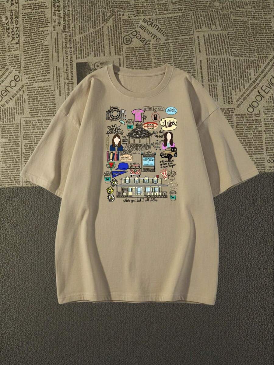 Camisa Camiseta Algodão Igreja Gilmore Premiun  Exclusivo 2026 - Bege - Visão 1